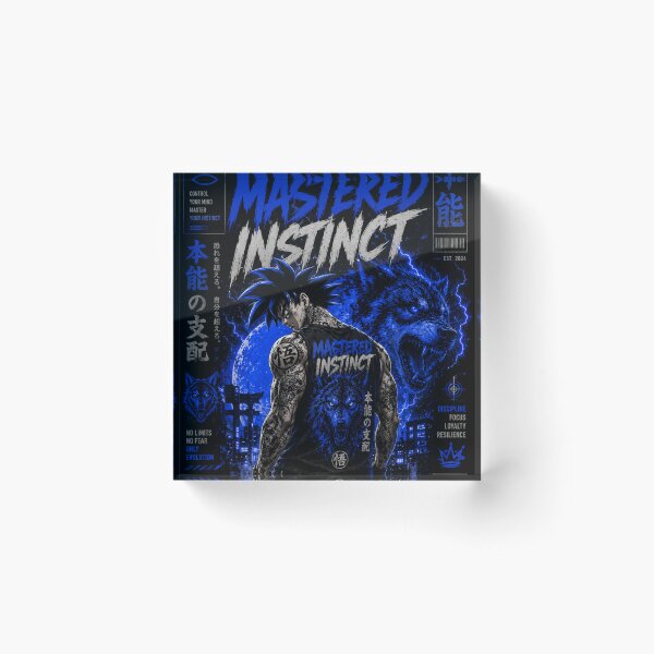 Item preview, Mastered Instinct – Electric Blue Streetwear Graphic designed and sold by UrbanSwagFlow.