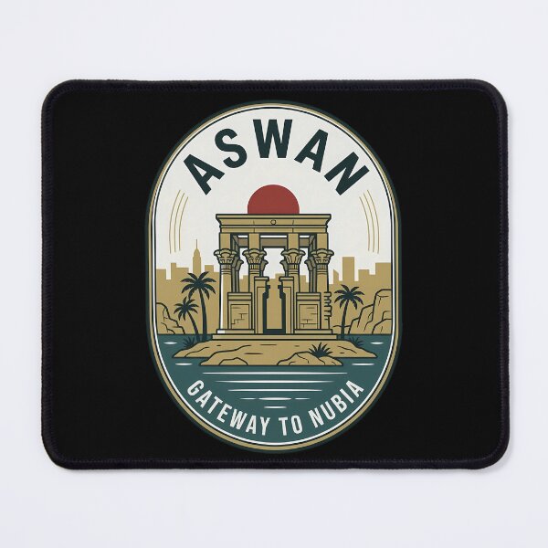 Item preview, Aswan Egypt Vintage Travel Emblem Gateway to Nubia designed and sold by k3rstman1.