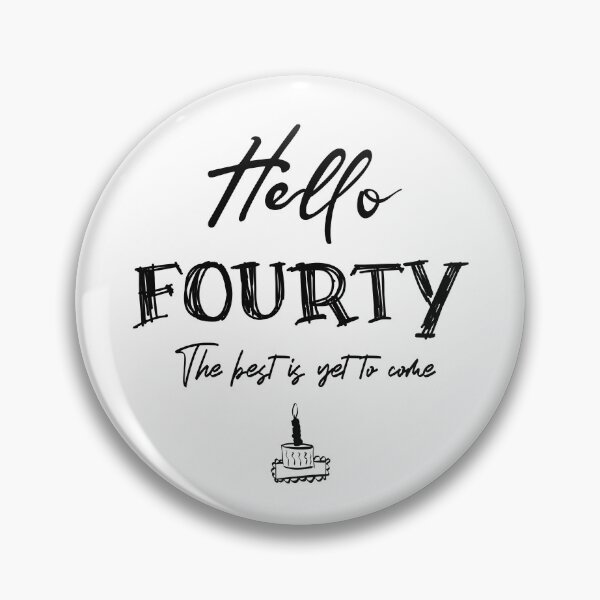 Item preview, Copy of Hello Fourty, 40th Birthday Gift. A perfect gift to celebrate your thirtieth birthday with style. Black text version designed and sold by illeN-Art-World.