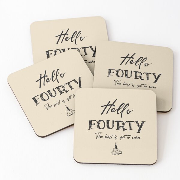 Item preview, Copy of Hello Fourty, 40th Birthday Gift. A perfect gift to celebrate your thirtieth birthday with style. Black text version designed and sold by illeN-Art-World.