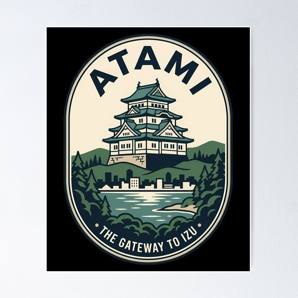 Item preview, Atami Japan Vintage Travel Emblem Castle Gateway designed and sold by k3rstman1.