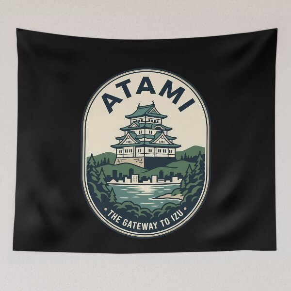 Item preview, Atami Japan Vintage Travel Emblem Castle Gateway designed and sold by k3rstman1.