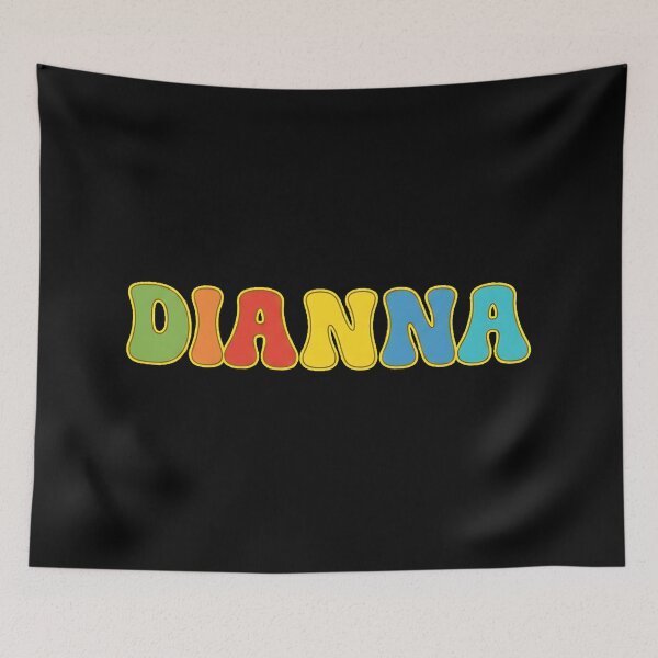 Item preview, ❤️ Dianna Personalized Name Wavy Retro Shirt, Coffee Mug, Sticker Gift designed and sold by HelixPedia.