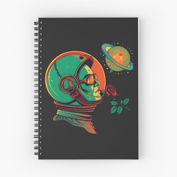 Item preview, Psychedelic Retro 1970s Space Cowboy Sci-Fi Art designed and sold by 77Clover.