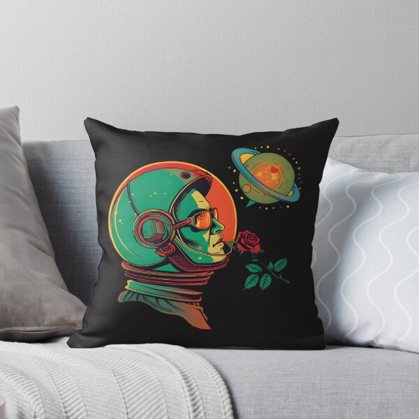 Item preview, Psychedelic Retro 1970s Space Cowboy Sci-Fi Art designed and sold by 77Clover.