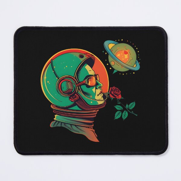 Item preview, Psychedelic Retro 1970s Space Cowboy Sci-Fi Art designed and sold by 77Clover.