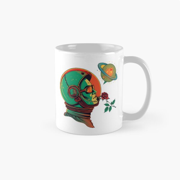 Item preview, Psychedelic Retro 1970s Space Cowboy Sci-Fi Art designed and sold by 77Clover.