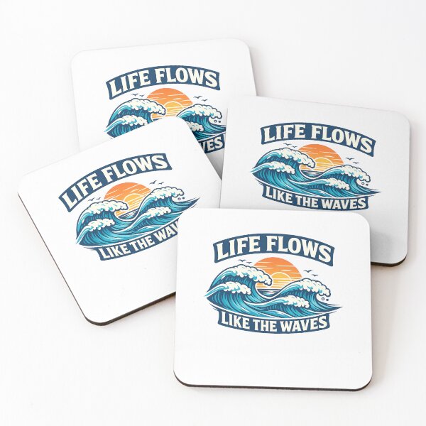 Item preview, Life Flows Like The Waves  designed and sold by DPBTees70.