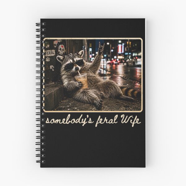 Item preview, Somebody's Feral Wife Funny Raccoon Feral designed and sold by Kyzed.