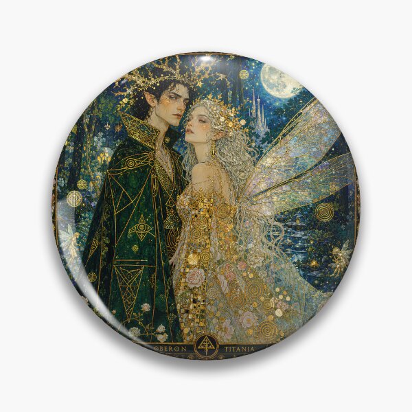 Item preview, The Moonlit Court of Oberon and Titania | Art Nouveau Fairy Home Décor  designed and sold by Stoneflower-Art.