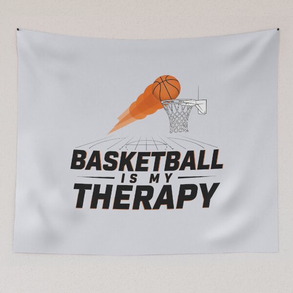 Item preview, Basketball Is My Therapy Vintage Basketball Design designed and sold by WikaKowalczyk.