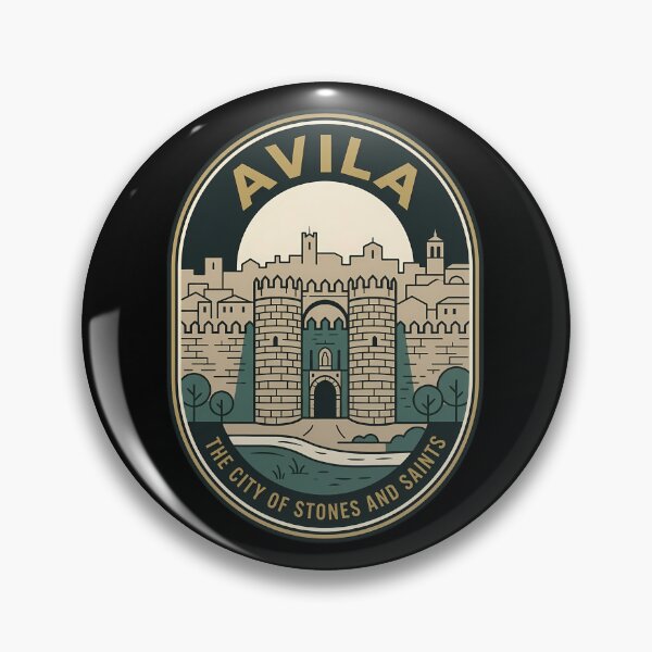 Item preview, Avila Spain Vintage Travel Emblem Medieval Walls designed and sold by k3rstman1.