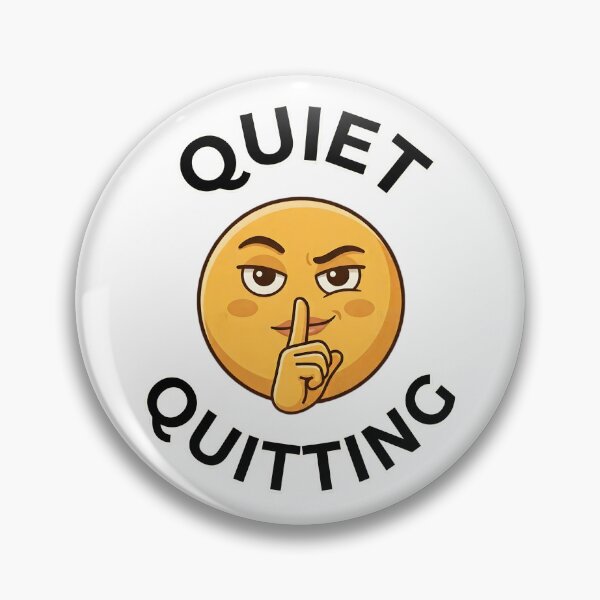 Item preview, Quiet Quitting - Funny Work Meme Face Design designed and sold by Wennity.