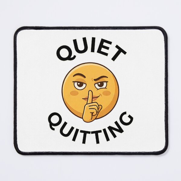 Item preview, Quiet Quitting - Funny Work Meme Face Design designed and sold by Wennity.