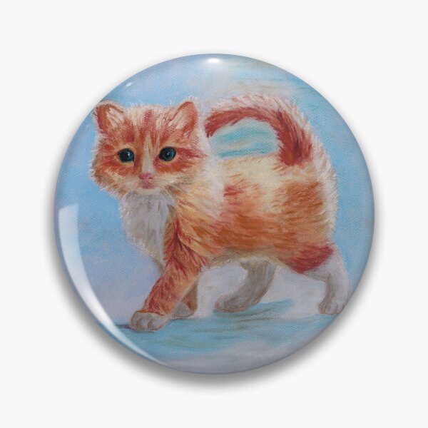 Item preview, Adorable Ginger Kitten - pastel drawing designed and sold by Dina's Fine Arts.