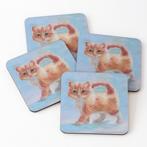 Item preview, Adorable Ginger Kitten - pastel drawing designed and sold by Dina's Fine Arts.