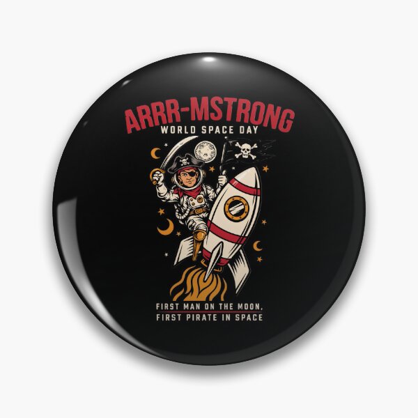 Item preview, Arrr-mstrong — First Man On The Moon First Pirate In Space World Space Day T-Shirt V2 designed and sold by DarylWelsh2024.