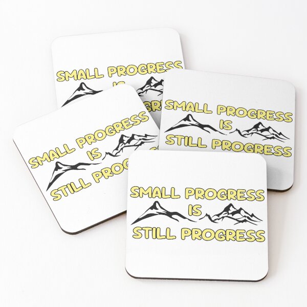 Item preview, Mountains - Small Progress Is Still Progress designed and sold by PublicArtDesign.