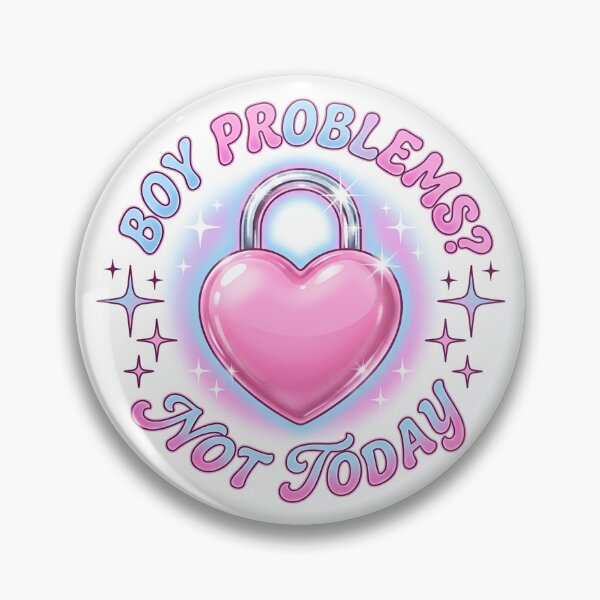 Item preview, Y2K Boy Problems Pink Heart Airbrush designed and sold by DuckOddity.