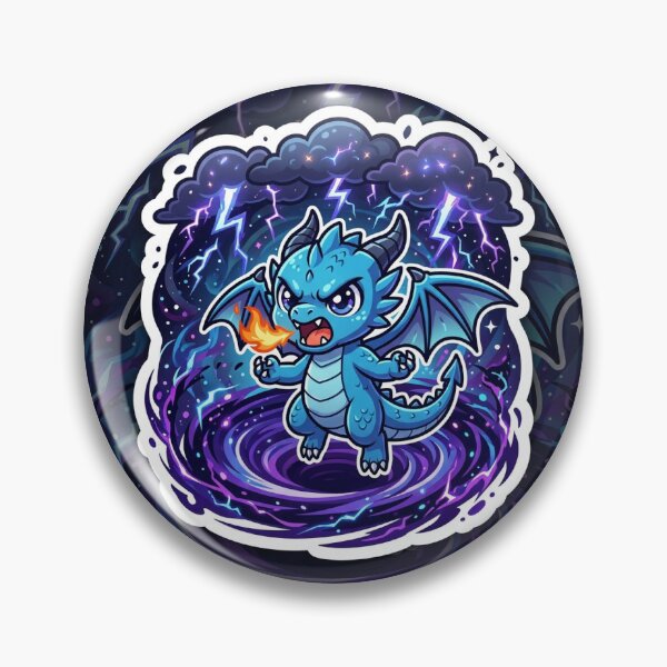 Item preview, Chibi Azure Dragon Demon Sticker Anime Kawaii designed and sold by uegi.