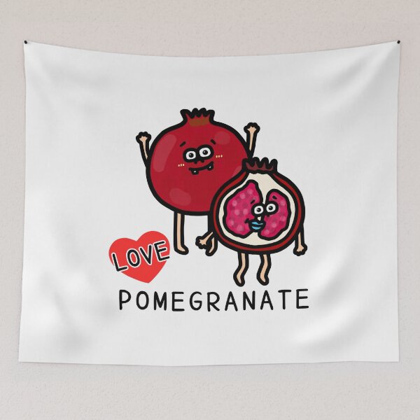 Item preview, Cute I LOVE POMEGRANATE designed and sold by kanaehonkawa.