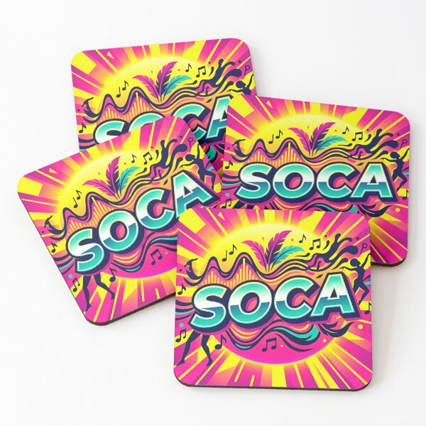 Item preview, Soca Music Carnival Neon Retro Energy designed and sold by DuckOddity.