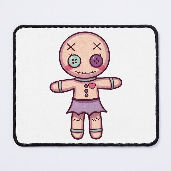 Item preview, Creepy Cute Pastel Goth Voodoo Doll Illustration designed and sold by 77Clover.