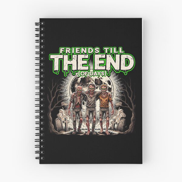 Item preview, Friends Till the End, Zombie Squad Cemetery Vintage Horror designed and sold by CryptReel.