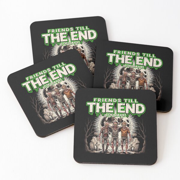 Item preview, Friends Till the End, Zombie Squad Cemetery Vintage Horror designed and sold by CryptReel.