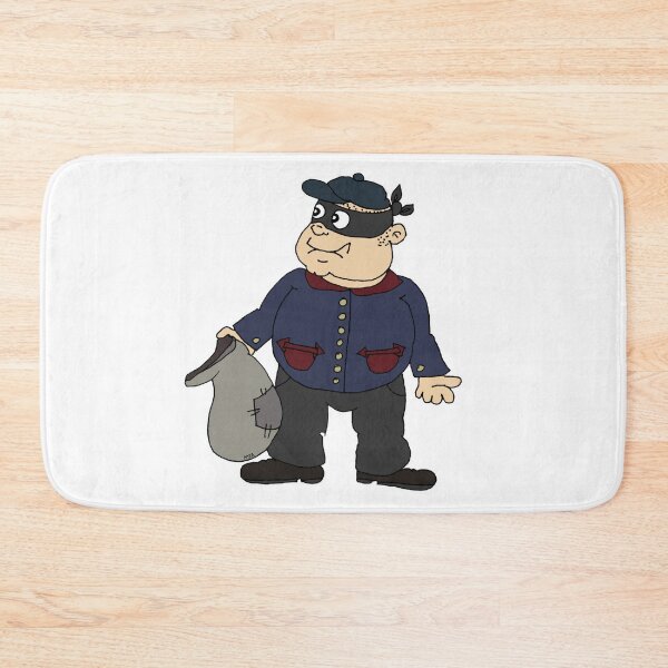Item preview, Cute Little Masked Burglar Sticker | Funny Sneaky Thief Cartoon designed and sold by MyxaART.