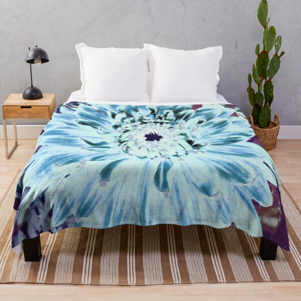 Item preview, Mint Green and Teal Dahlia Flower designed and sold by myrubiogarden.