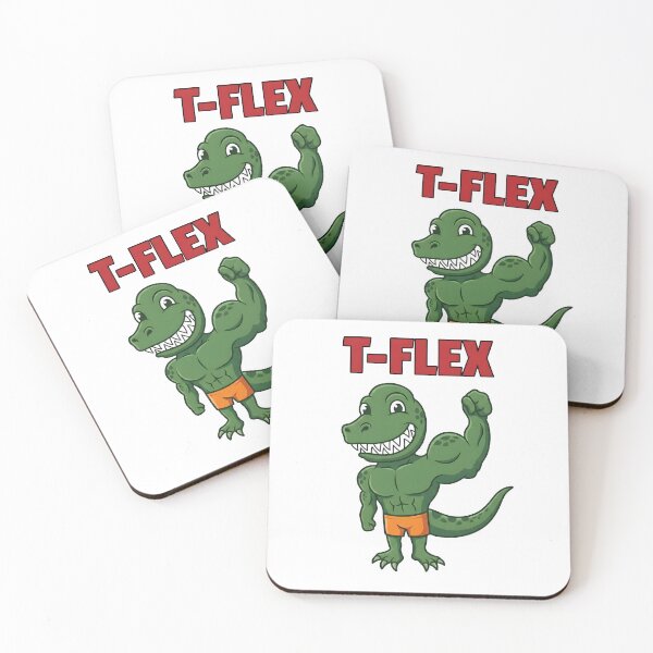 Item preview, T-Flex Funny Muscular T-Rex Gym Graphic designed and sold by Murvel-Ink.