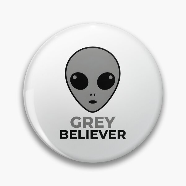 Item preview, Grey Believer Alien Cartoon designed and sold by Murvel-Ink.