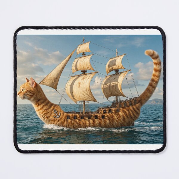 Item preview, Cat Ship (version 1) designed and sold by ales-panz.