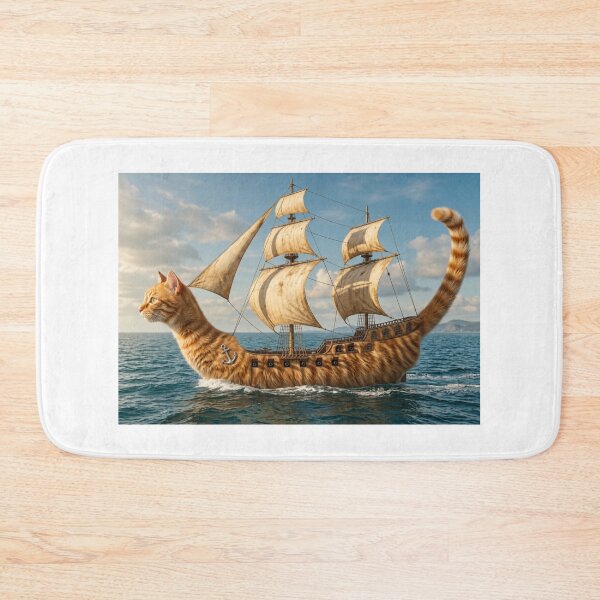 Item preview, Cat Ship (version 1) designed and sold by ales-panz.