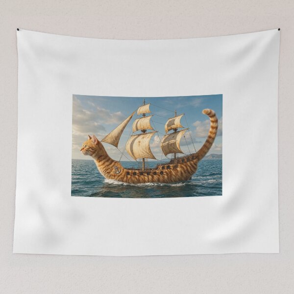 Item preview, Cat Ship (version 1) designed and sold by ales-panz.