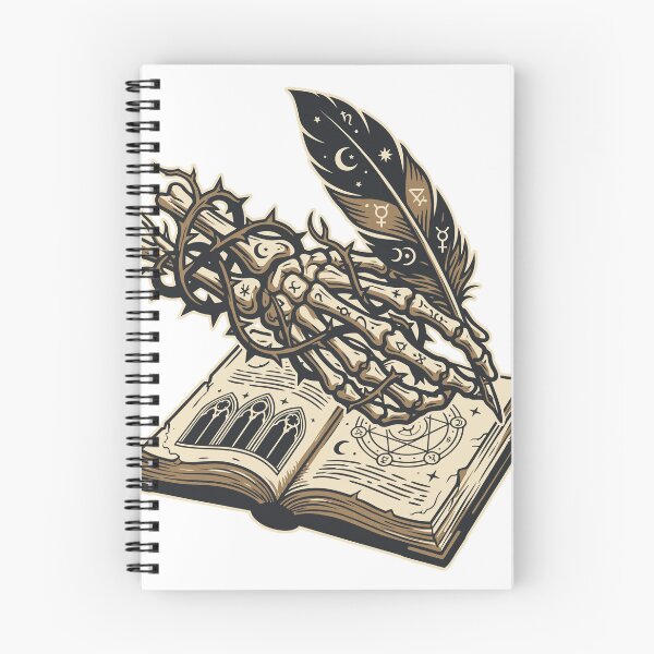 Item preview, Gothic Skeleton Hand Grimoire Occult Witchcore designed and sold by Eldaz.