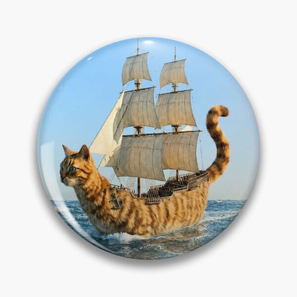 Item preview, Cat Ship (version 2) designed and sold by ales-panz.