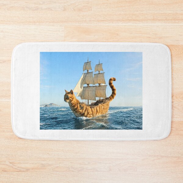 Item preview, Cat Ship (version 2) designed and sold by ales-panz.