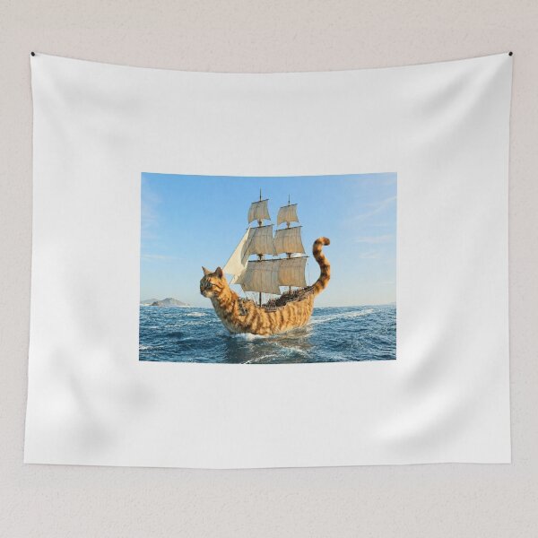 Item preview, Cat Ship (version 2) designed and sold by ales-panz.