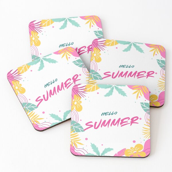 Item preview, Hello Summer Tropical Beach Vacation Sunshine Retro Summer Vibes designed and sold by SDFsignature.