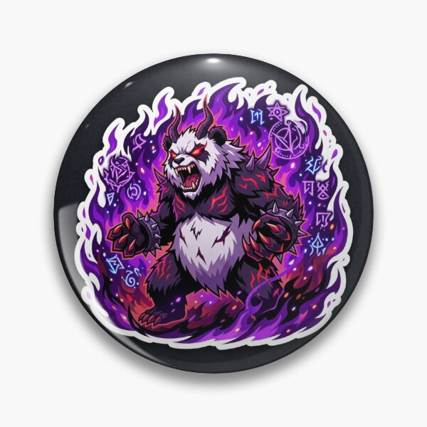 Item preview, Demonic Panda Dark Anime Sticker Illustration for Horror Fans designed and sold by uegi.