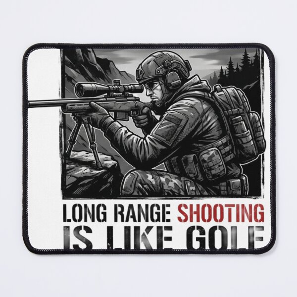 Item preview, Long Range Shooting – Military Sniper Quote designed and sold by ShirtsUp-Lane.