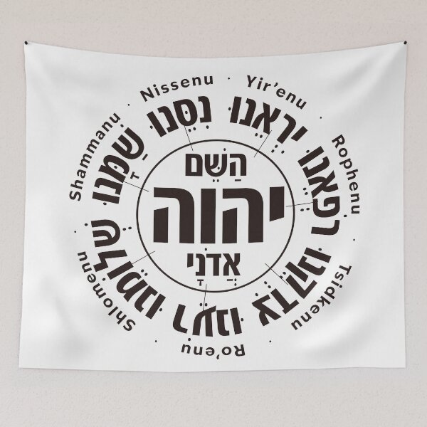 Item preview, Yahweh Seven - The Seven Sacred Names of God | Hebrew Divine Circle designed and sold by shekinah.hong.