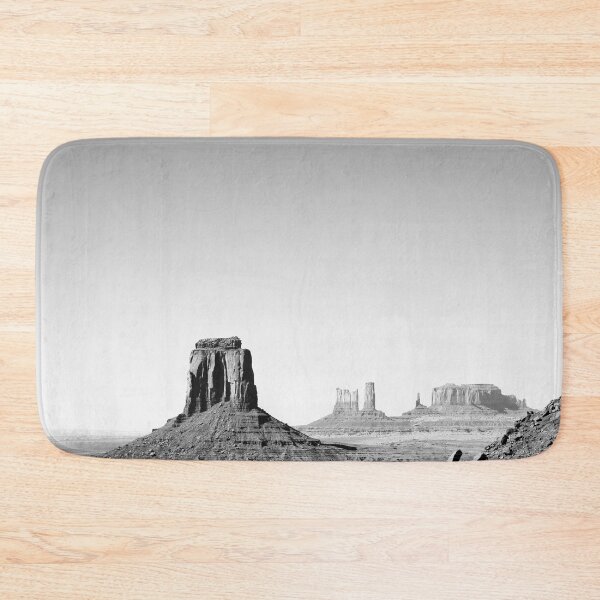 Item preview, Monument Valley, Arizona panoramic landscape desert black and white photograph designed and sold by Astrid Arkhangelsky.