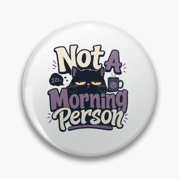 Item preview, Not A Morning Person Black Cat Dad Funny T-Shirt designed and sold by Ashley critters.