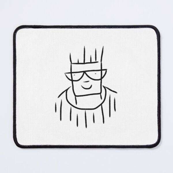 Item preview, Unique People and Facial Expressions. Man wearing specs and a little smile. designed and sold by Wiggly Lines.