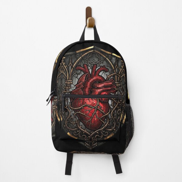 Item preview, Gothic Shield Anatomical Heart with Thorns Art designed and sold by David Mateo ArtWorks.