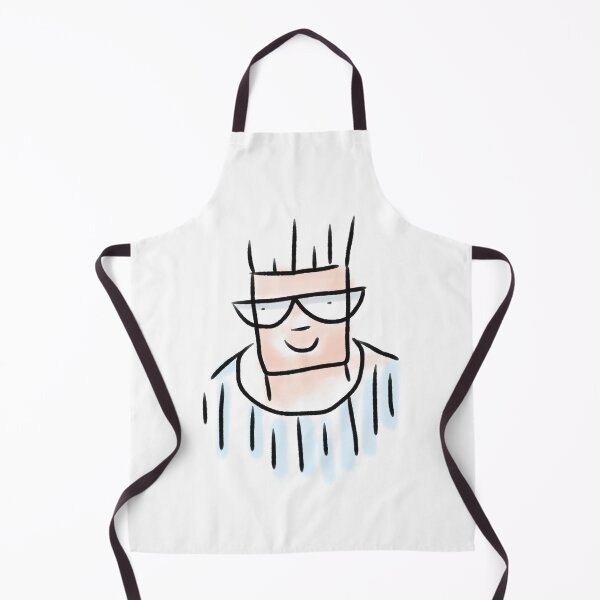 Item preview, Unique people minimalist hand-drawn digital line portrait. Man wearing specs and a little smile on his face. Color Version. designed and sold by Wiggly Lines.