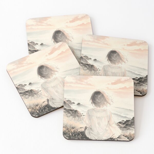 Item preview, Girl Under the Sunset designed and sold by HezeOtakuArt.